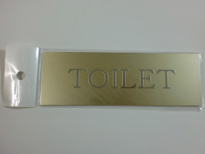 TOILETプレート